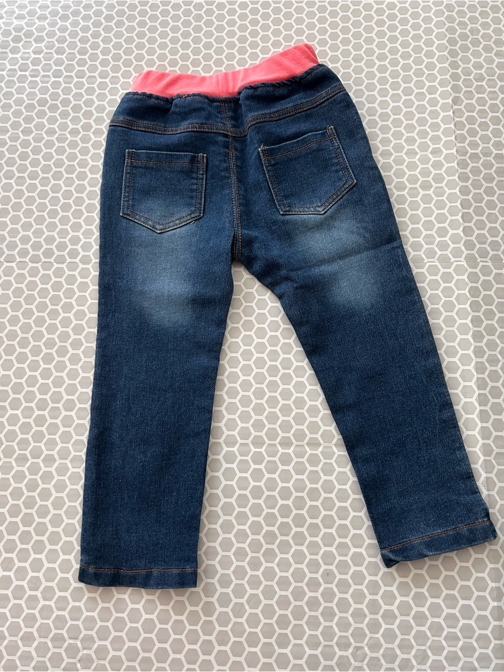 Navy Denim 3-Piece Outfit with White Floral Lace. Size 3T - Picture 11 of 11